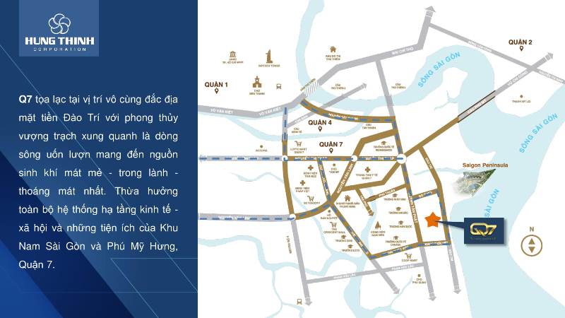 vị trí dự án Q7 Saigon Riverside